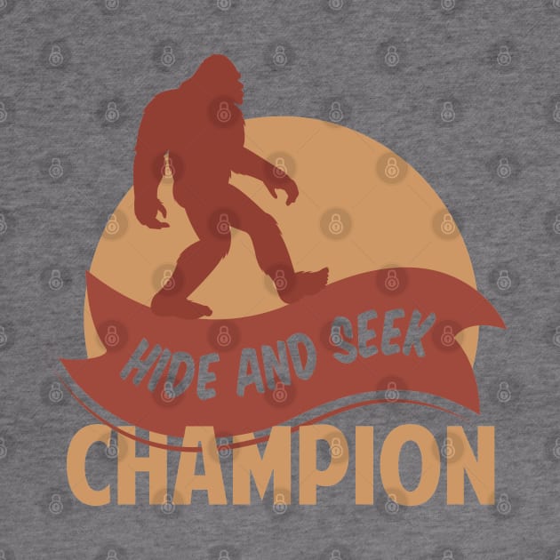 Hide And Seek Champion Bigfoot shirt Camping Sasquatch bigfoot t shirt Hiking Shirt Mountain Shirt by Tesszero